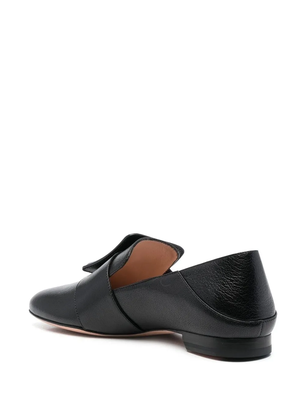 Bally Janelle Buckled Leather Loafers In Black