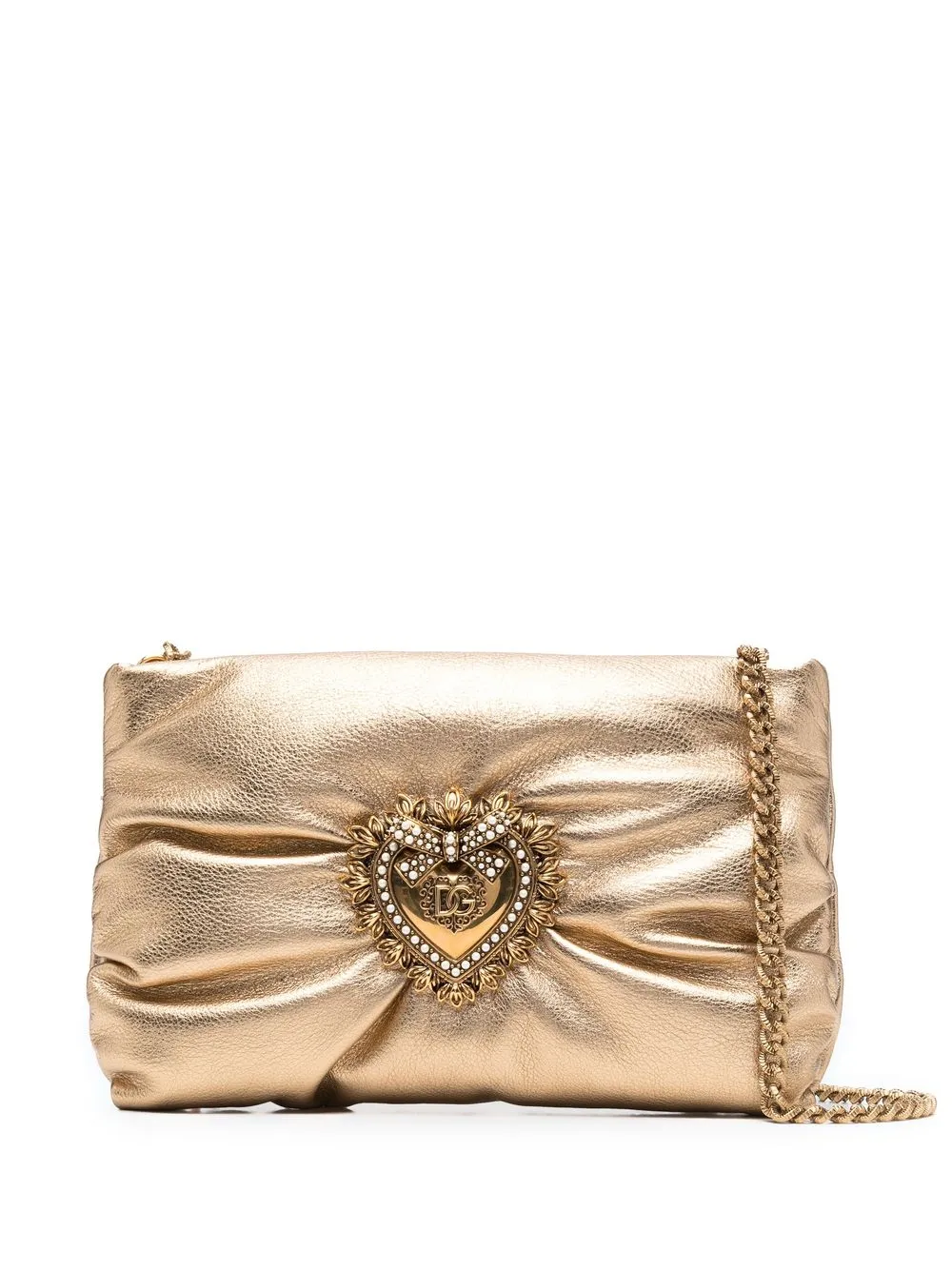 

Dolce & Gabbana Devotion padded shoulder bag - Gold