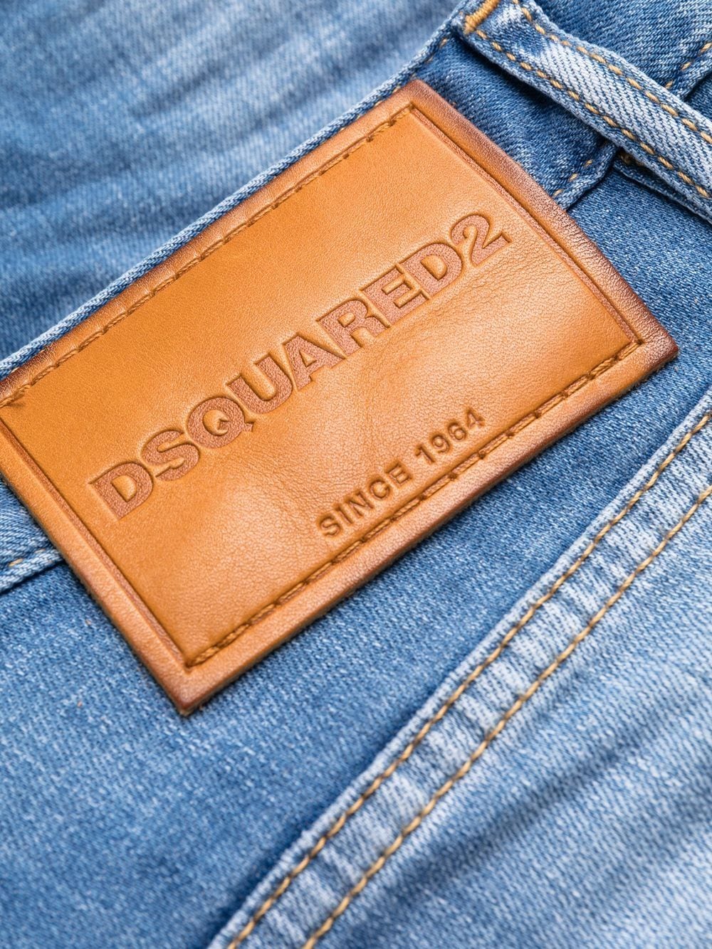 Shop Dsquared2 Jennifer Low-rise Cropped Jeans In Blue
