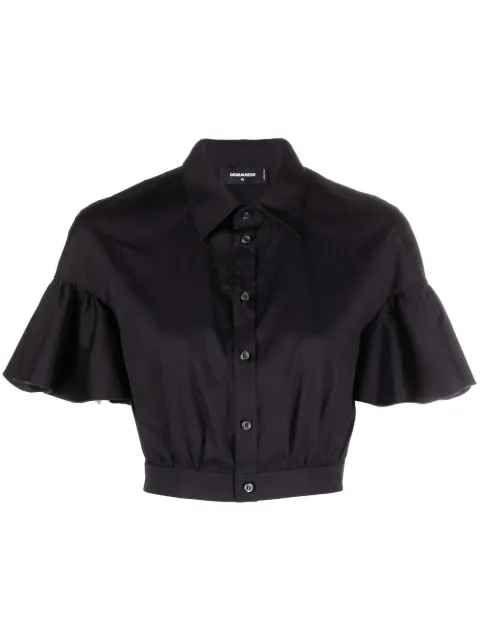 DSQUARED2 flared-sleeve cropped shirt Women