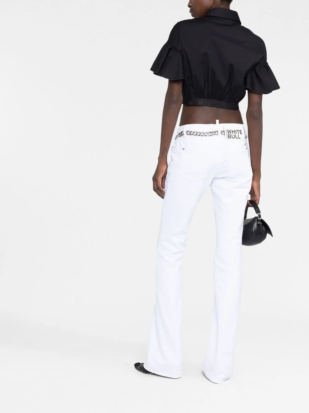 Affordable DSQUARED2 flared-sleeve cropped shirt Women