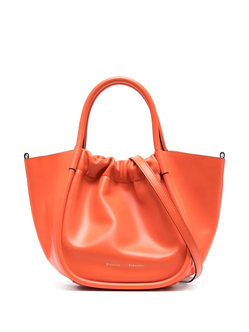 

Proenza Schouler ruched leather tote bag - Orange