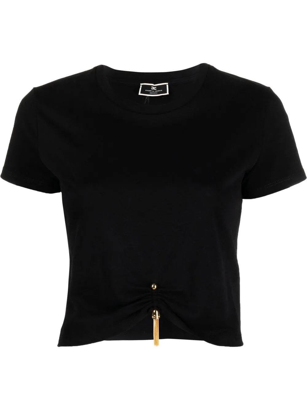 

Elisabetta Franchi tassel-detail short-sleeve T-shirt - Black