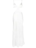Cult Gaia Raisa feather-embellished gown - White