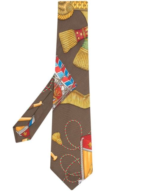 Hermès - 2010s pre-owned graphic-print silk tie