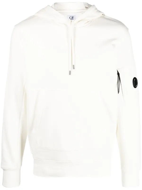 C.P. Company Lens-detail Cotton Hoodie | White | FARFETCH