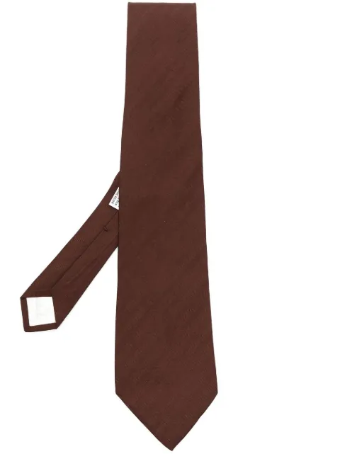Yves Saint Laurent Pre-Owned 1990s pre-owned tonal-stripe pattern silk necktie