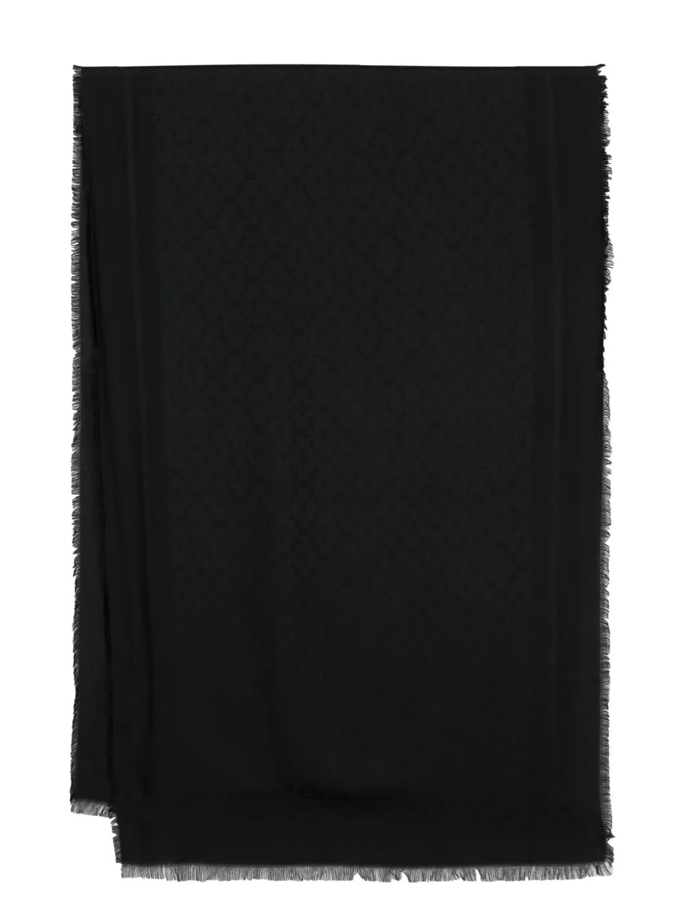 

Elisabetta Franchi diamond-jacquard modal scarf - Black