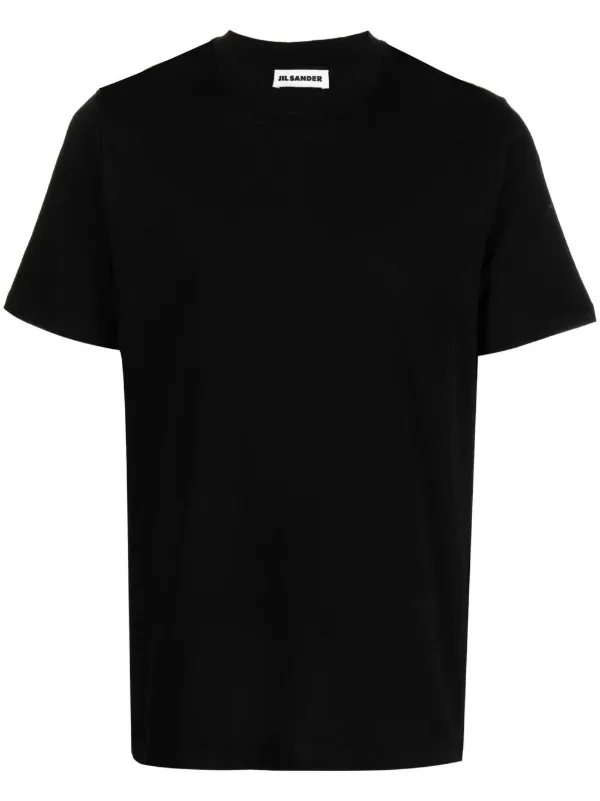 Jil Sander Cotton Crew-neck T-shirt in Black