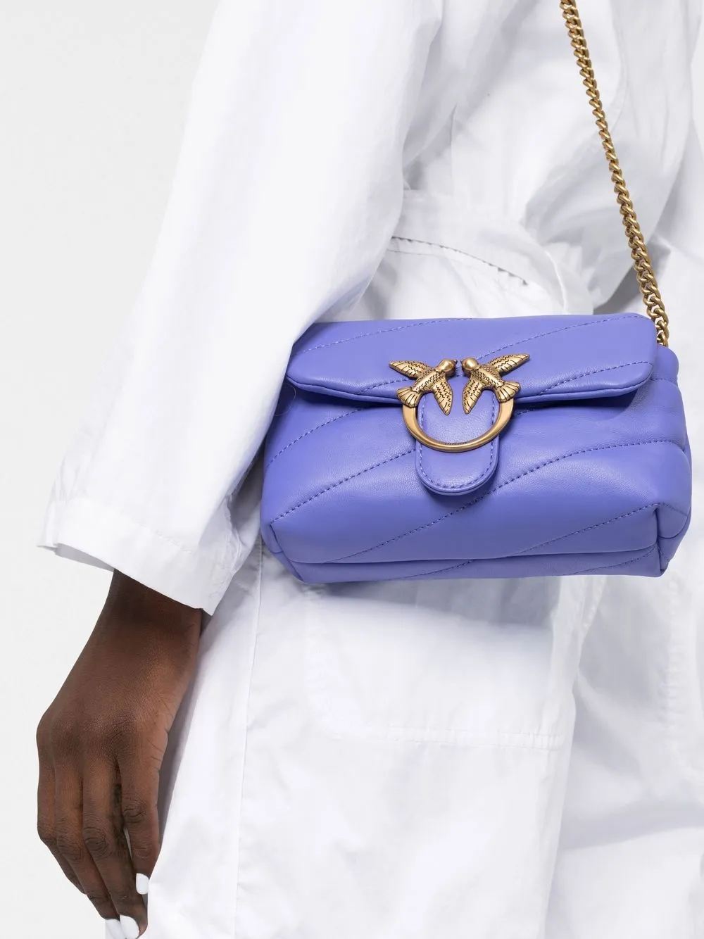 Pinko Love Classic Puff Shoulder Bag In Purple ModeSens