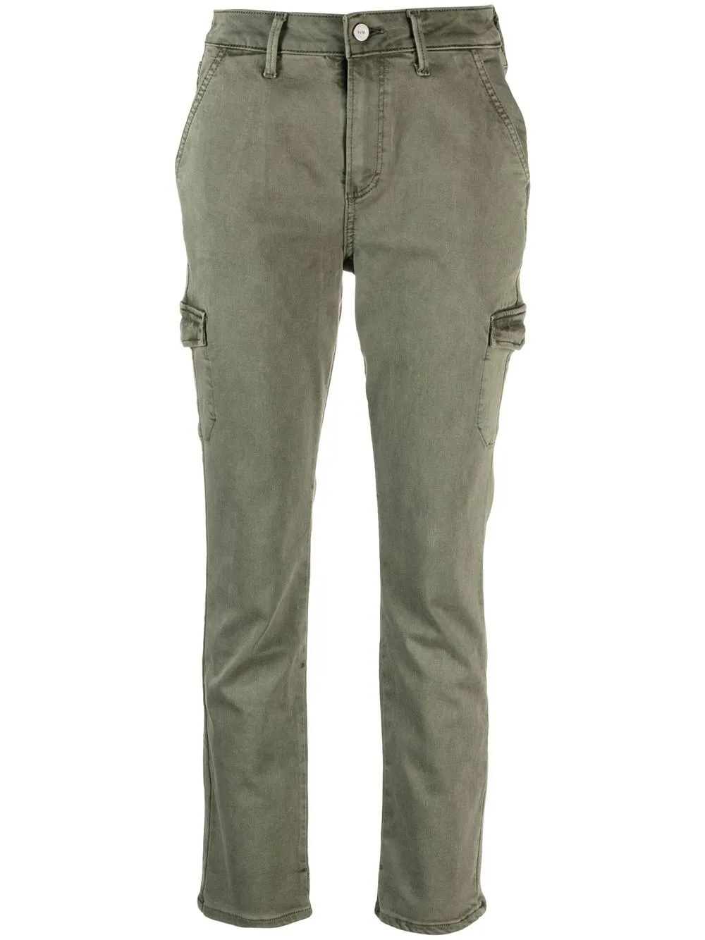 

PAIGE pantalones cargo con tiro medio - Verde