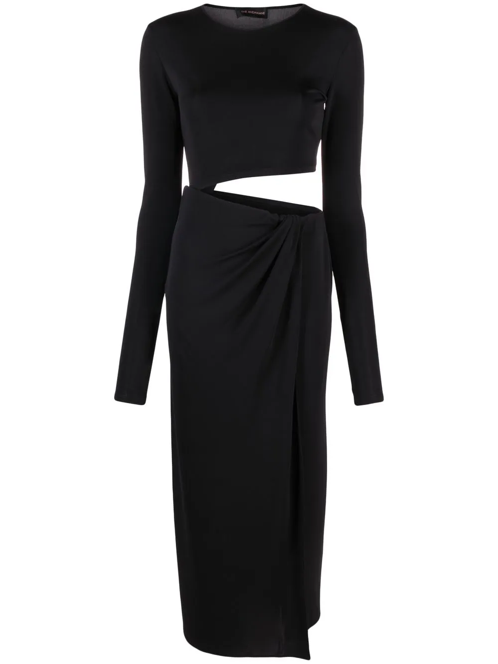 

THE ANDAMANE long-sleeve maxi dress - Black