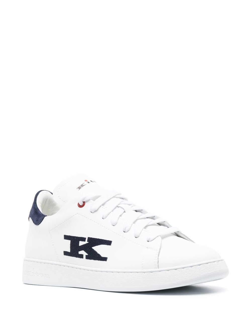 Kiton Sneakers met logo - Wit
