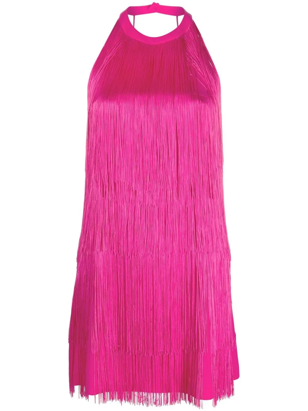 

PINKO low back fringe minidress