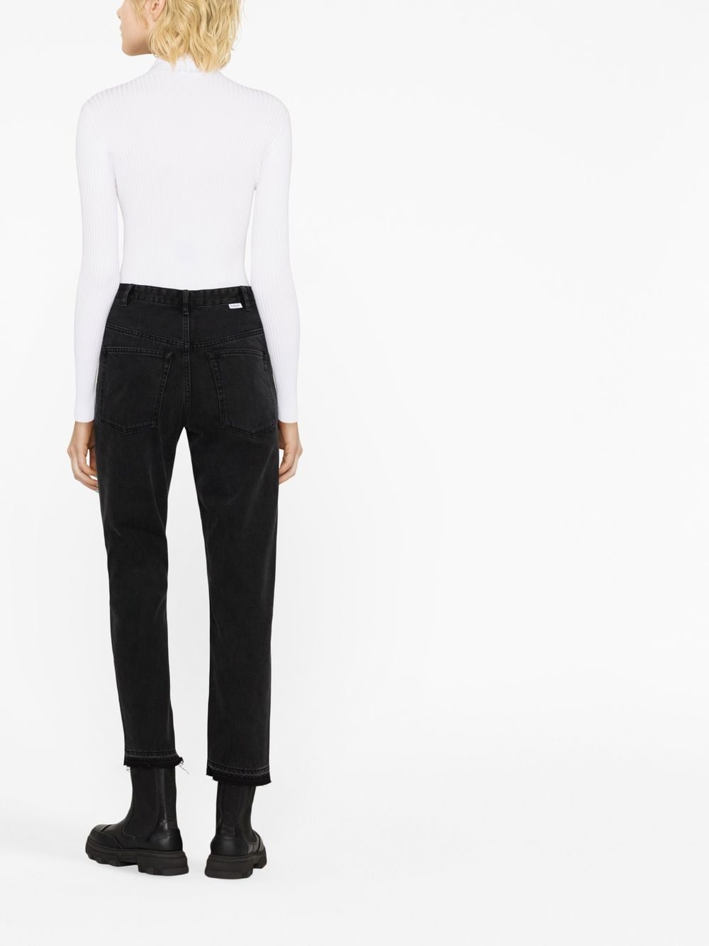 Shop Isabel Marant Étoile Belden Straight-leg Jeans In Black