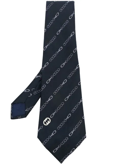 Gucci Pre-Owned 1970s chain-print silk tie