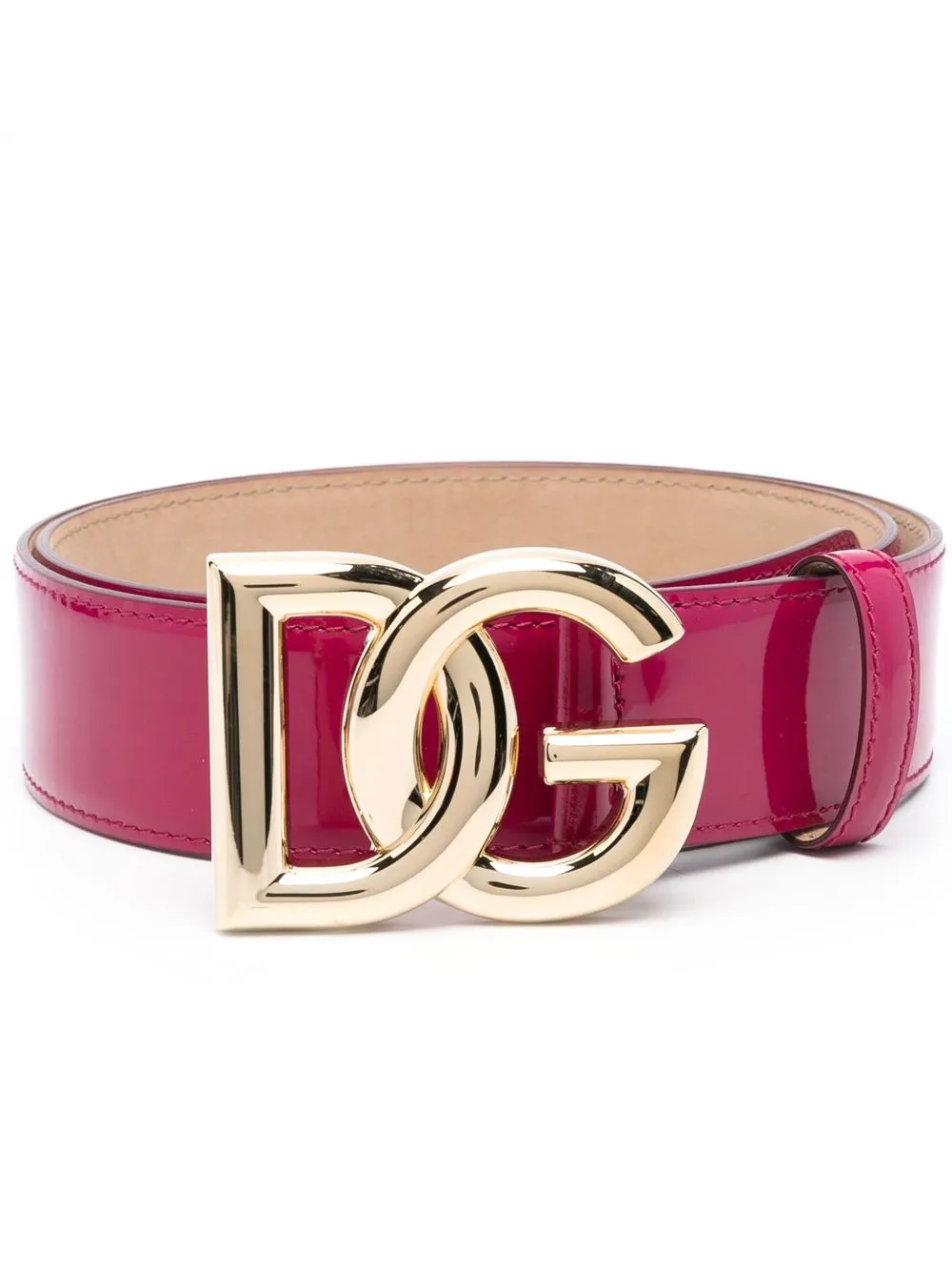 

Dolce & Gabbana DG-Logo Calfskin belt - Pink