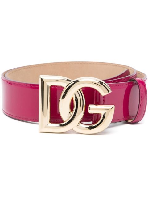 Dolce & Gabbana DG-Logo Calfskin belt Women