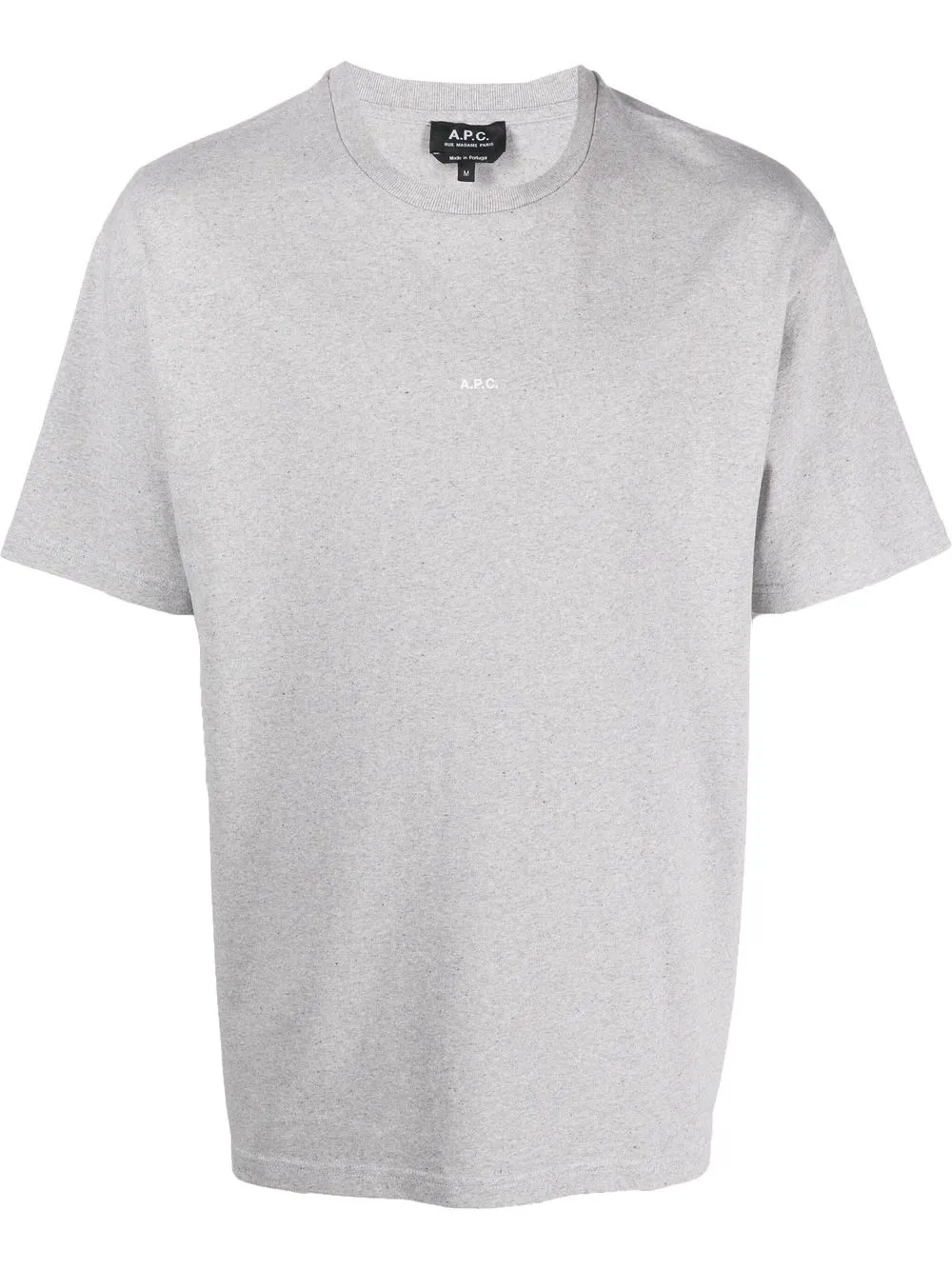 

A.P.C. playera manga corta con logo estampado - Gris