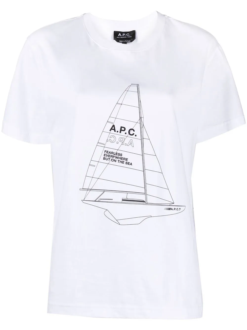 

A.P.C. Jeannot logo-print short-sleeve T-shirt - White