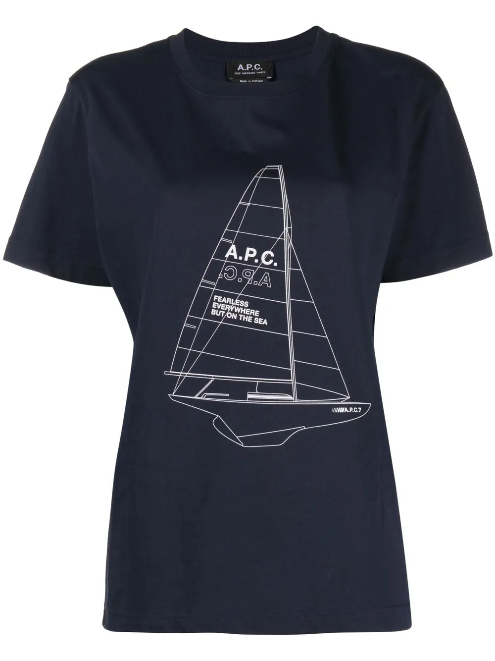 

A.P.C. playera Jeannot con logo estampado - Azul