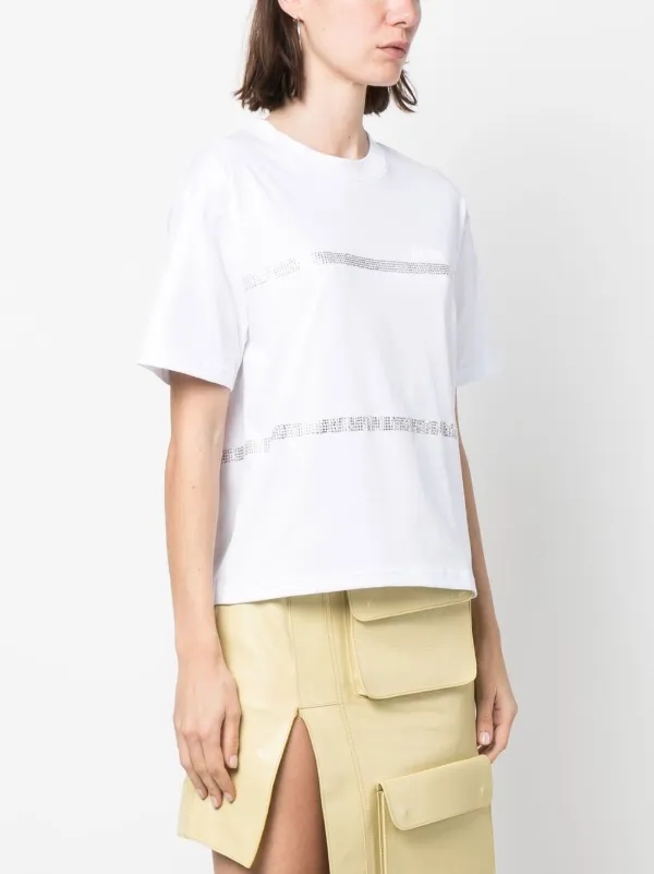 【GCDS】ラインストーンストライプ Tシャツ 19504347_43612054_1000.jpg