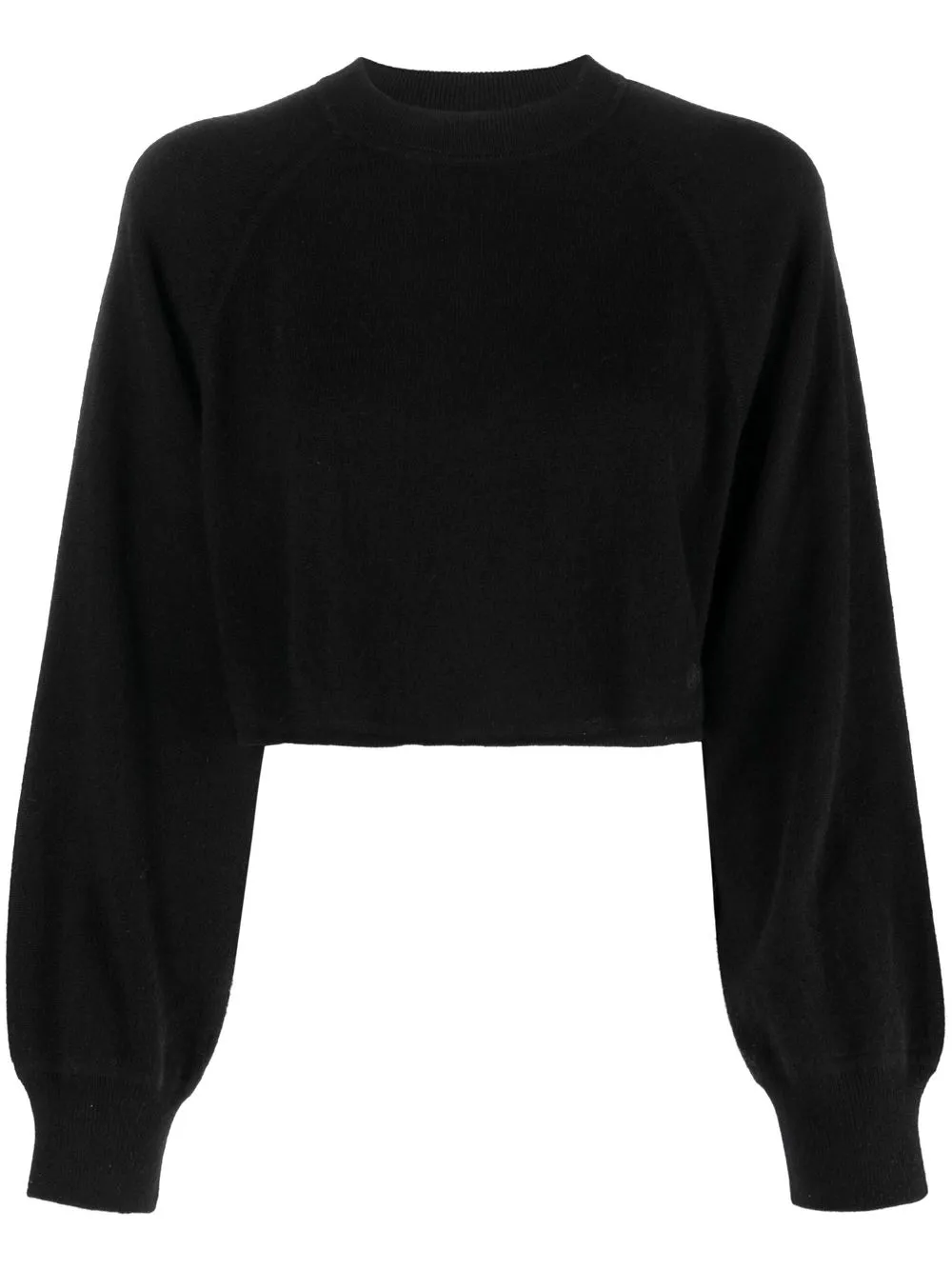 

Loulou Studio ribbed-knit cropped jumper - Black