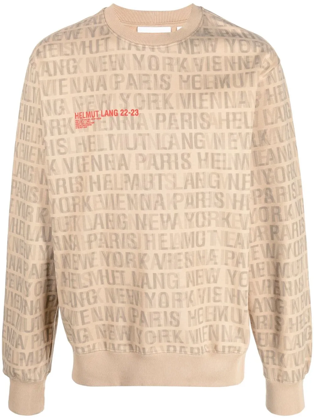 

Helmut Lang city-print cotton sweatshirt - Neutrals