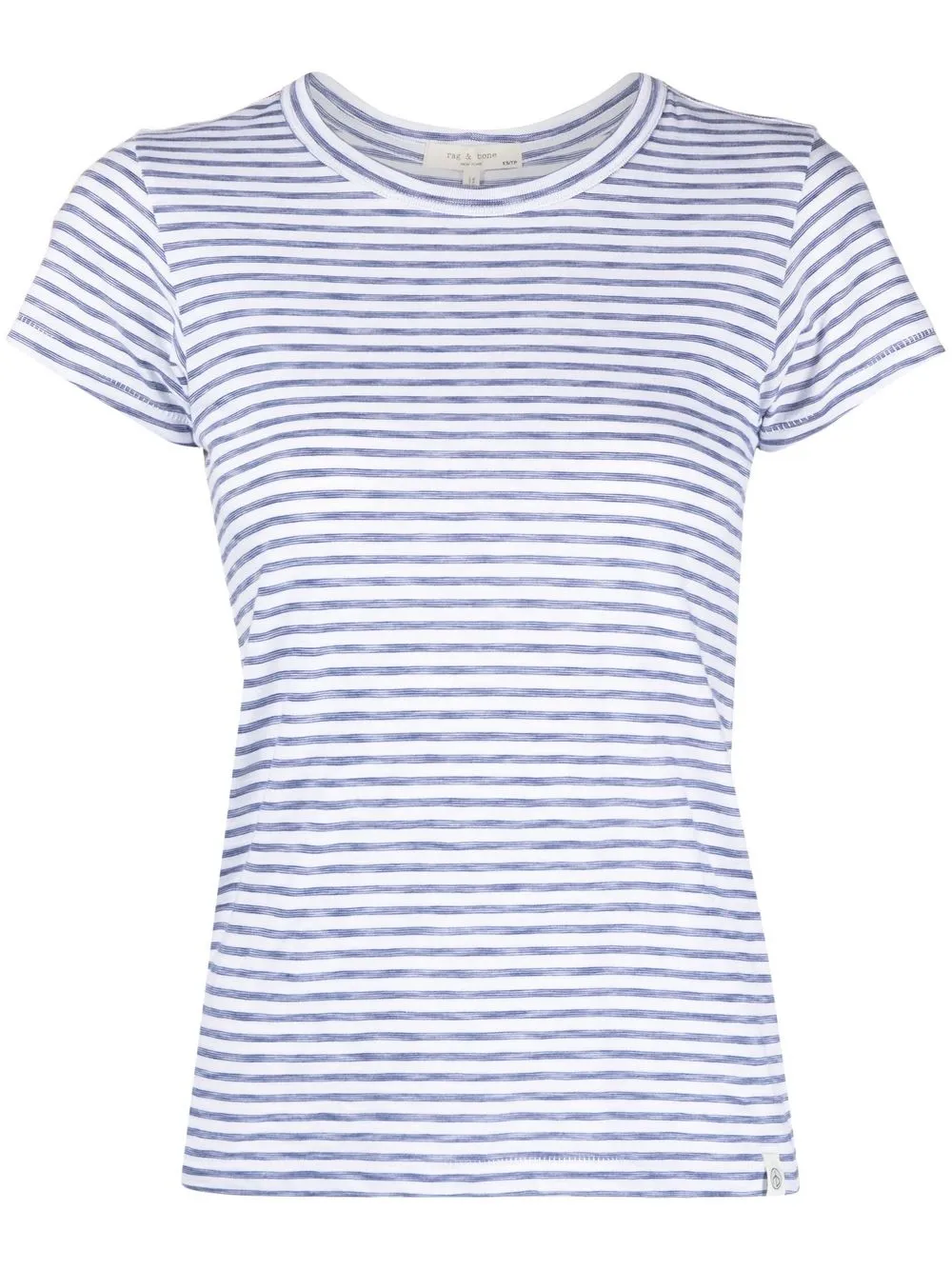 

rag & bone striped short-sleeved T-shirt - White