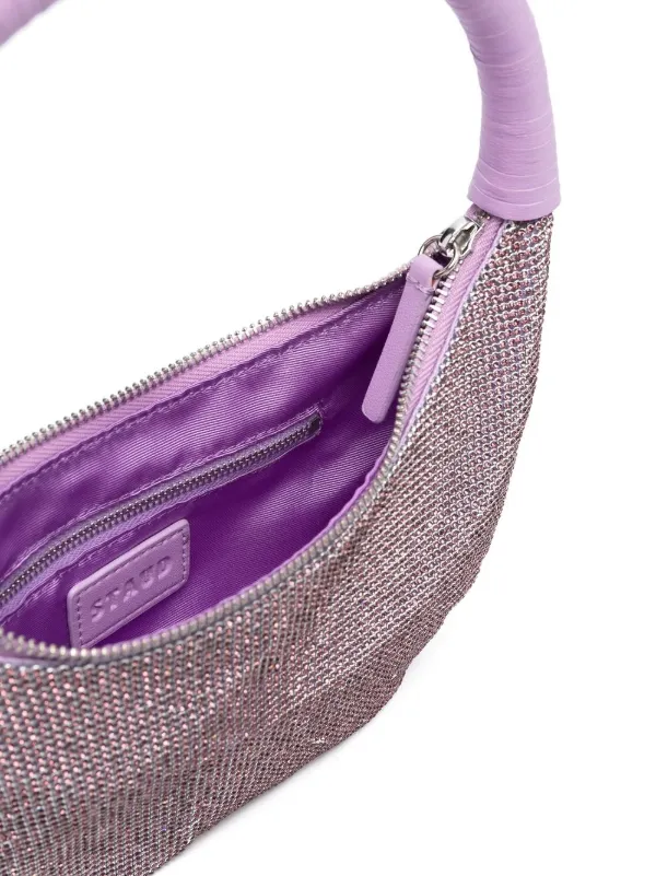 STAUD Pepper crystal-embellished Tote Bag | Purple | FARFETCH