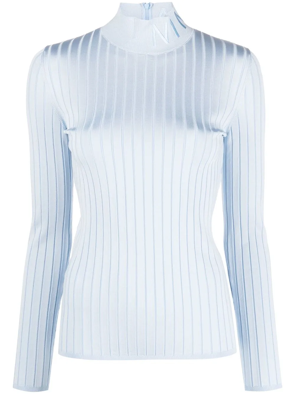 

Nina Ricci Milano logo-embroidered ribbed jumper - Blue