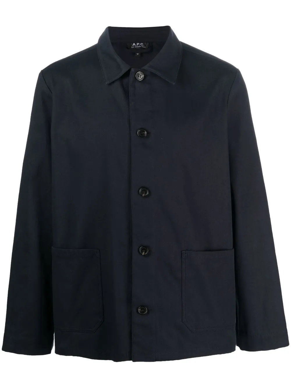 

A.P.C. chamarra manga larga con botones - Azul