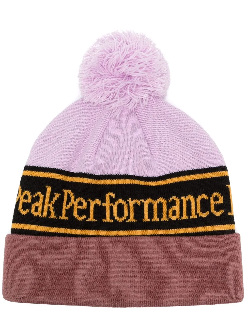 

Peak Performance intarsia-knit pompom beanie - Pink