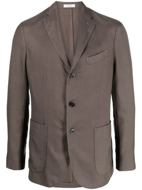 Boglioli single-breasted cashmere-silk blazer