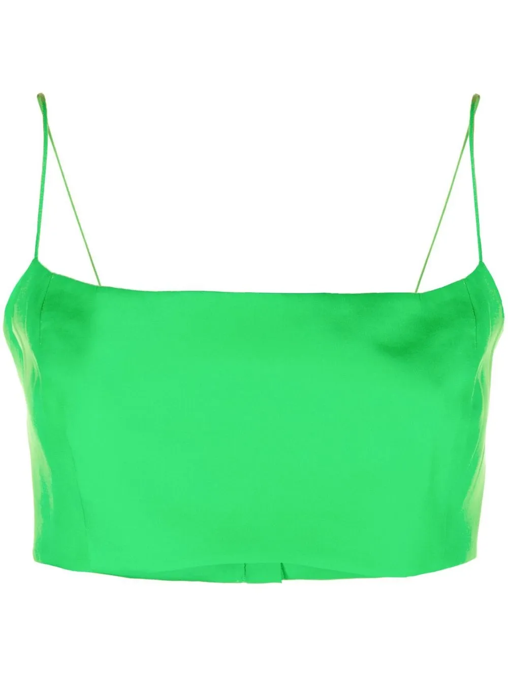 

GAUGE81 cropped square-neck top - Green