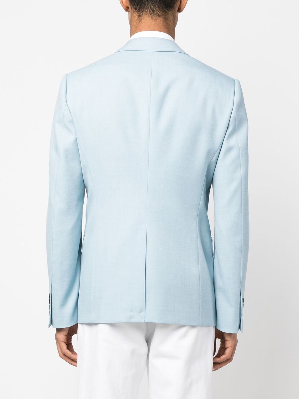 Shop Alexander Mcqueen Single-breasted Tailored Blazer In Blue