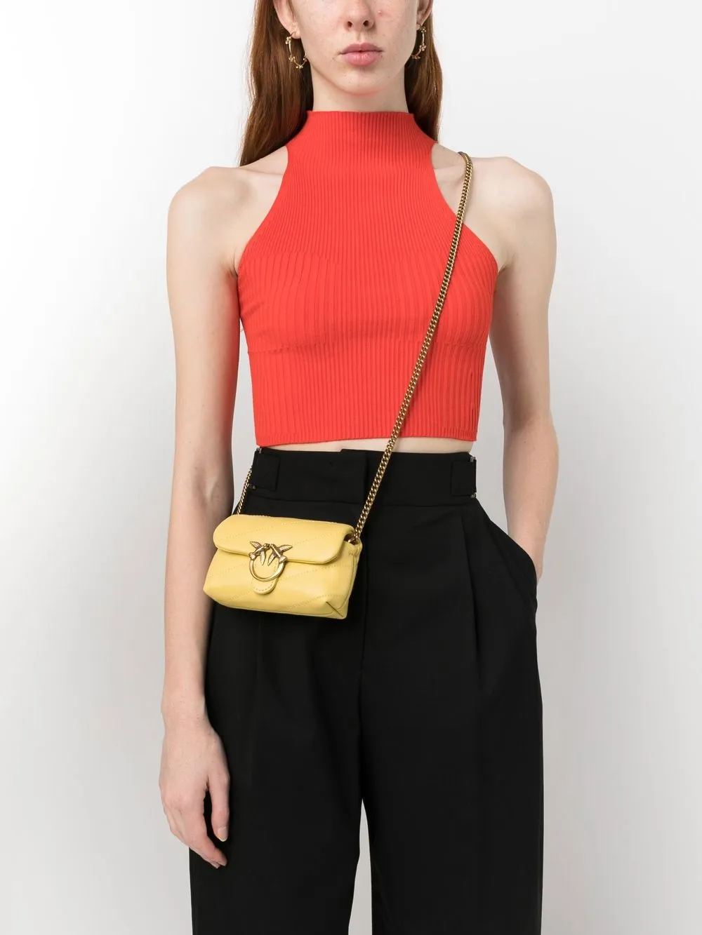 PINKO Love Bird Puffer Crossbody Bag Farfetch