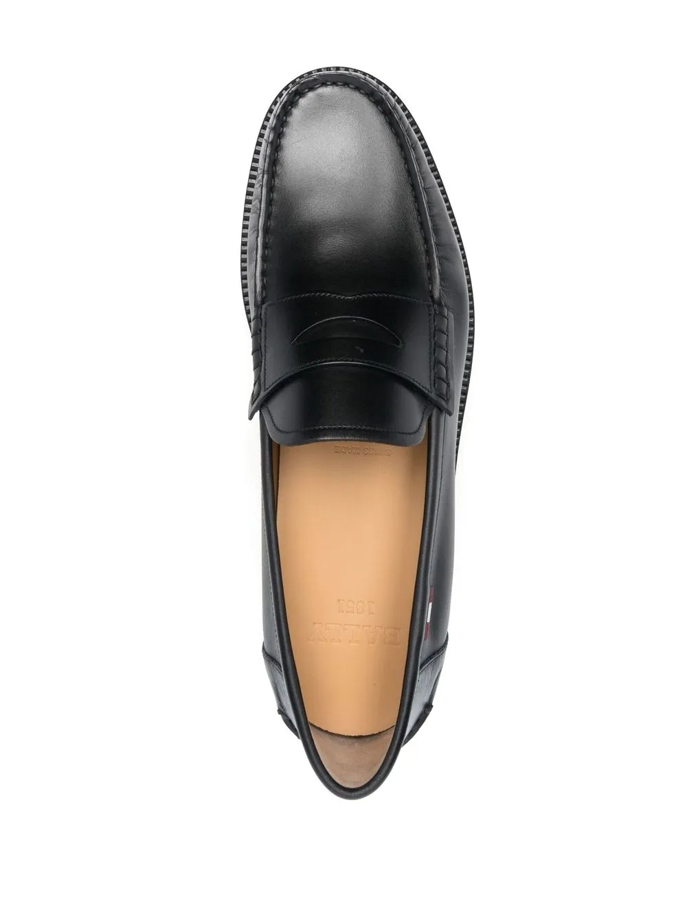 Bally moe leather loafers Clearance