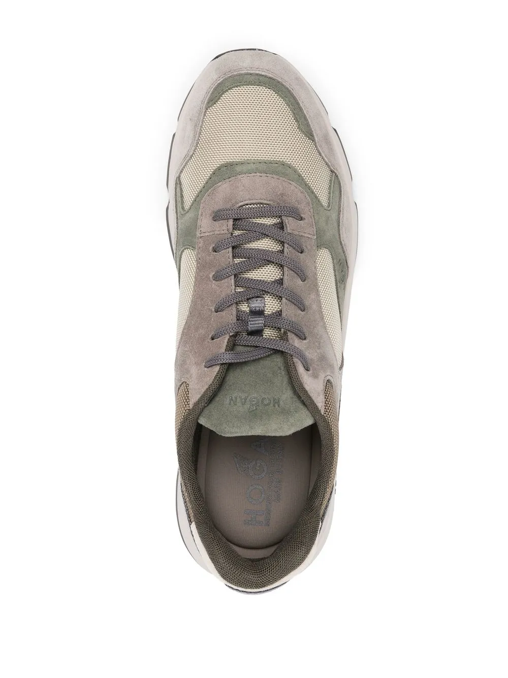 Hogan Hyperlight Colour-block Sneakers In Green