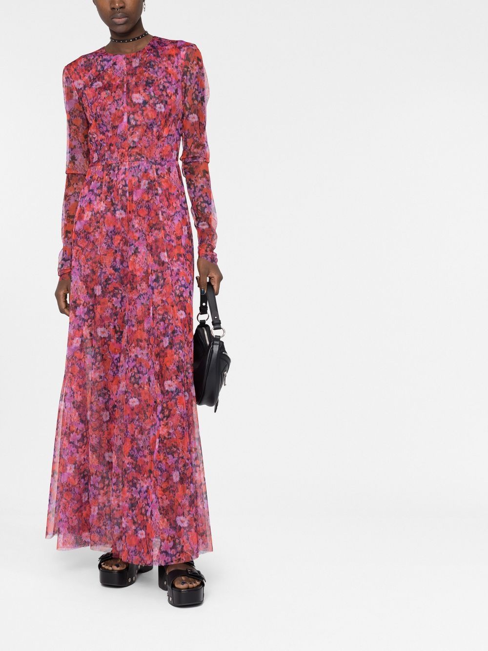 Philosophy Di Lorenzo Serafini Maxi-jurk met bloemenprint - Roze