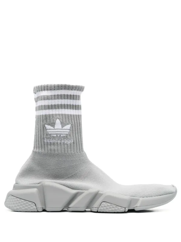 Balenciaga x Adidas Speed sock style Sneakers Grey FARFETCH CA