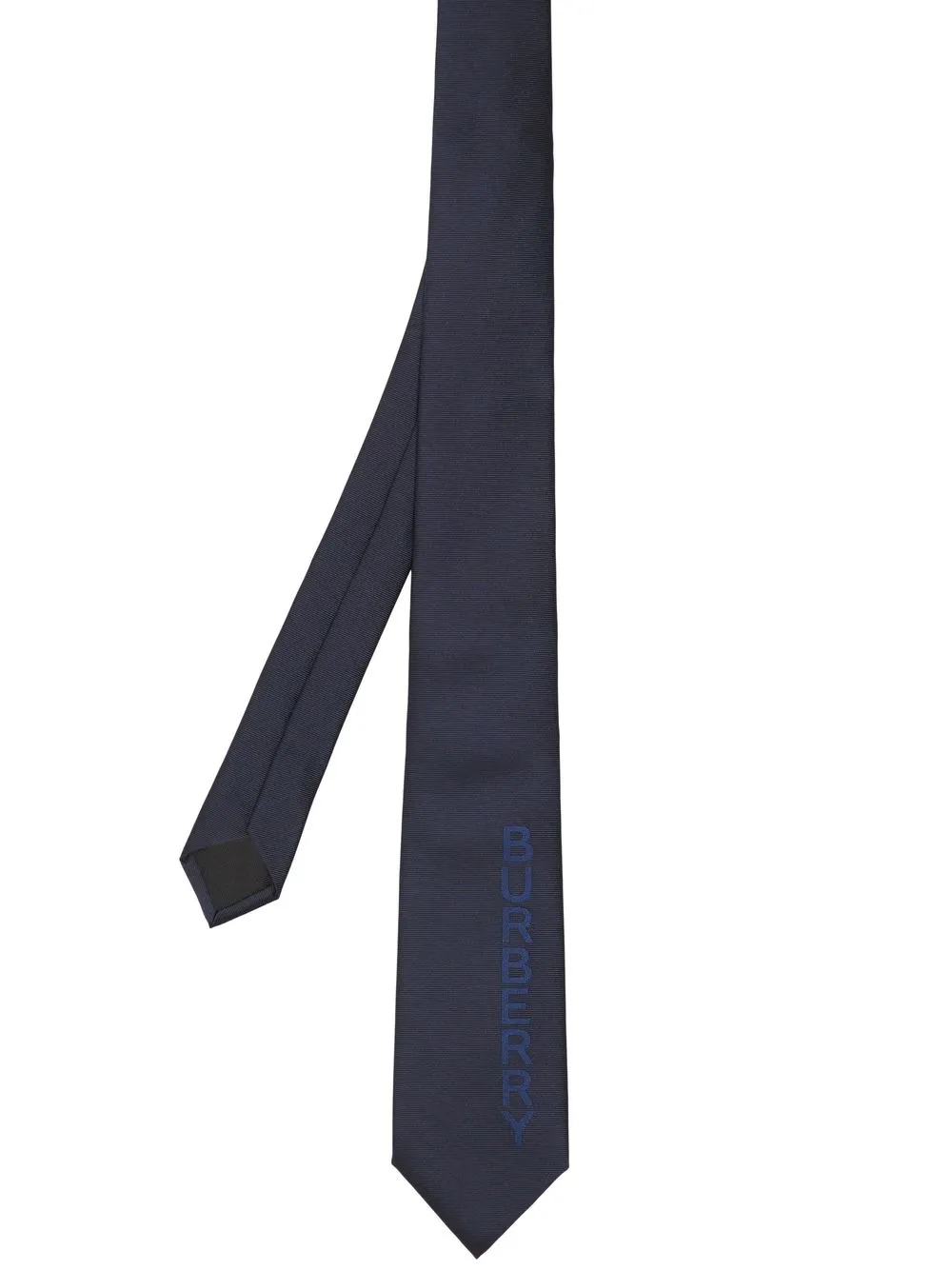 

Burberry logo-print silk tie - Blue