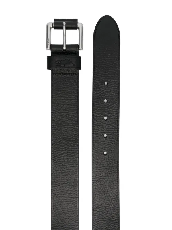 Polo Ralph Lauren pebbled-texture Leather Belt | Black 