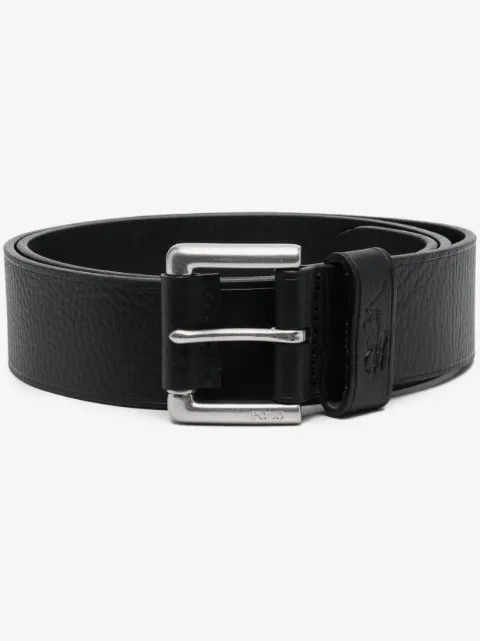 Polo Ralph Lauren pebbled-texture leather belt