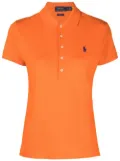 Polo Ralph Lauren logo-embroidered slim-fit polo shirt - Orange