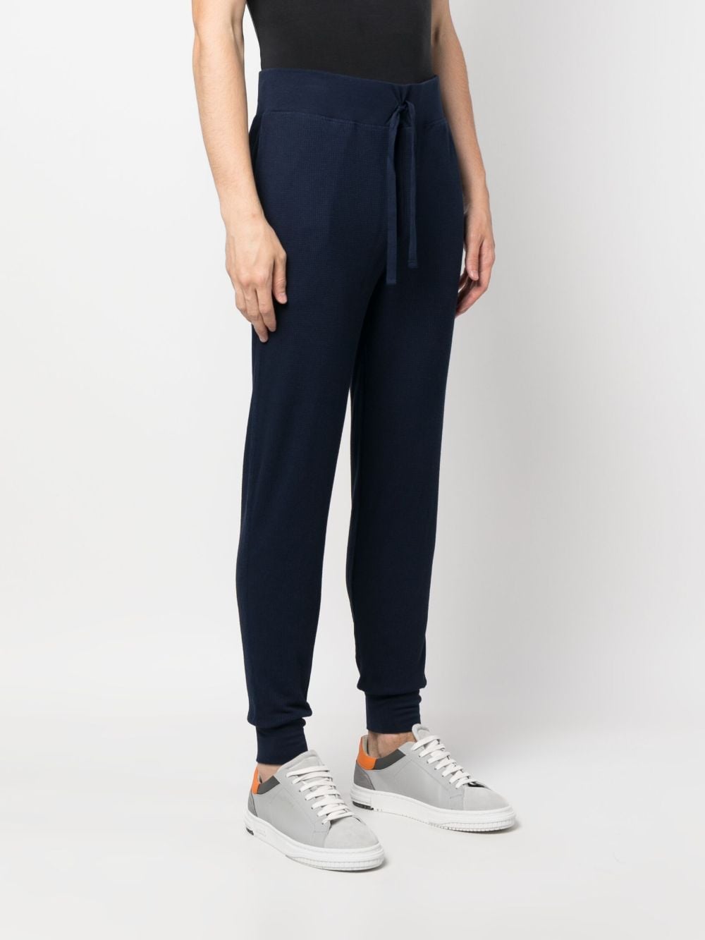 Shop Polo Ralph Lauren Waffle-effect Pajama Trousers In Blue