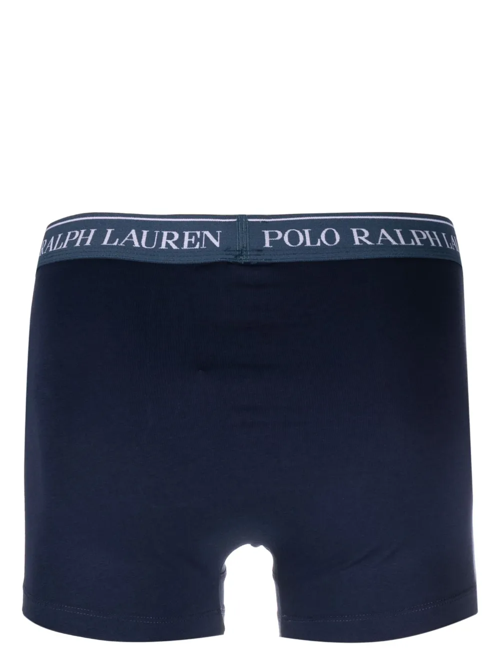 Shop Polo Ralph Lauren Logo-waistband Boxers In Blue