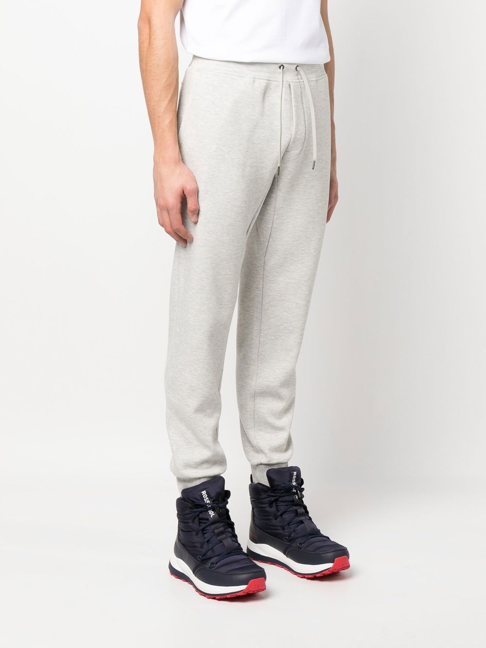 Shop Polo Ralph Lauren Logo-debossed Track Pants In Grau