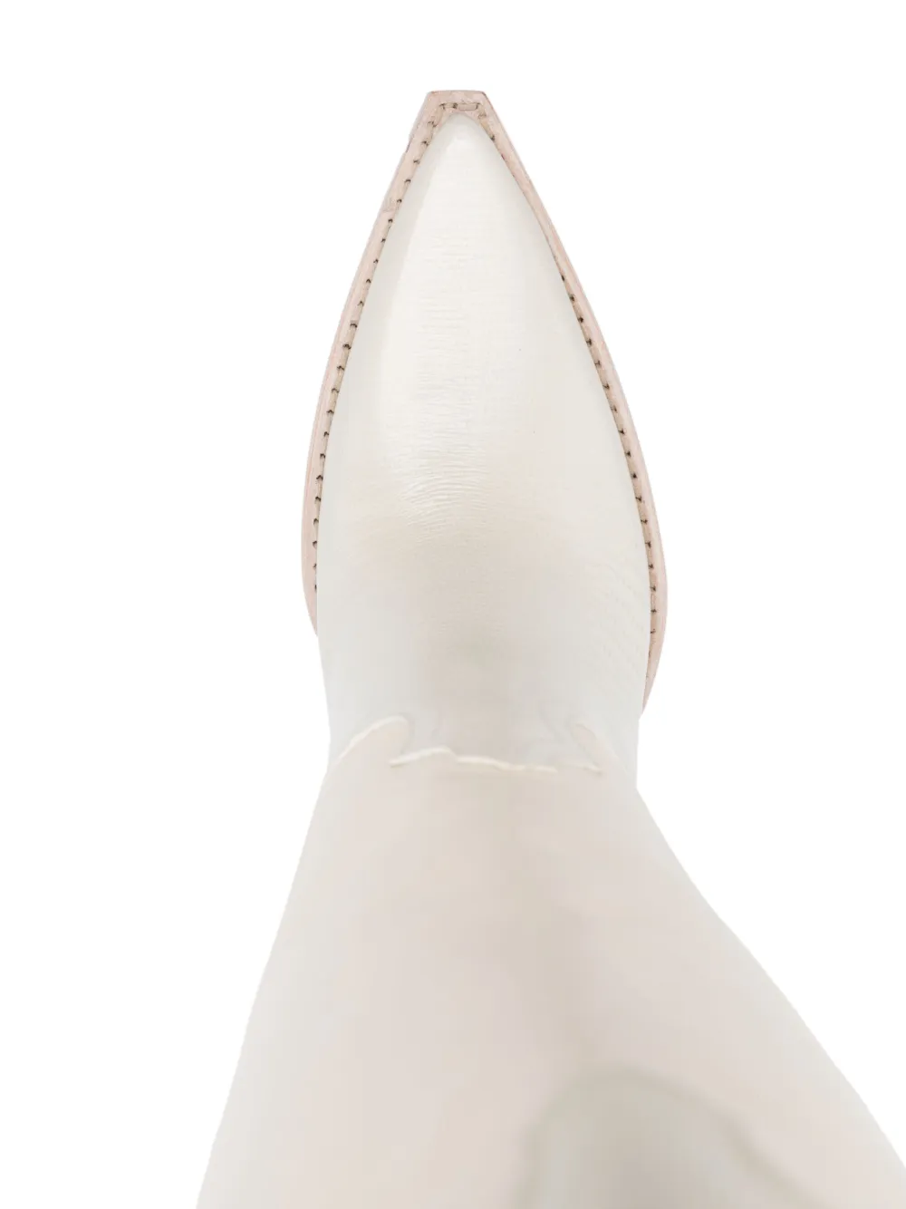 Paris Texas 110mm Leather Knee-length Boots In Neutrals