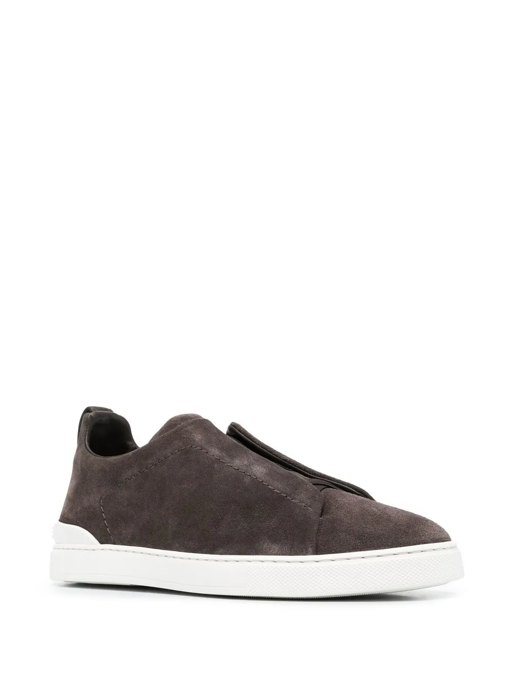 Zegna Triple Stitch™ low-top sneakers - Bruin